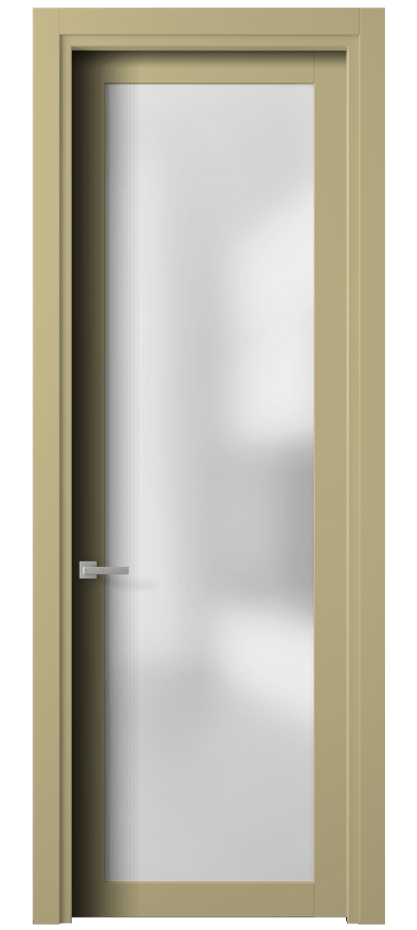 Межкомнатная дверь Planum 2102 Матовый белоснежный Сатинированное стекло Цена 69190 ₽ | Volhovec