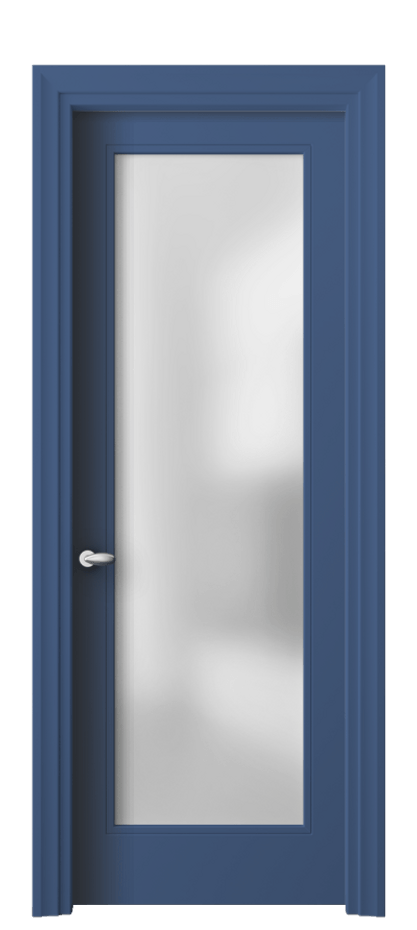 Межкомнатная дверь Esse 8502 Матовый белоснежный Сатинированное стекло Цена 113220 сом | Volhovec