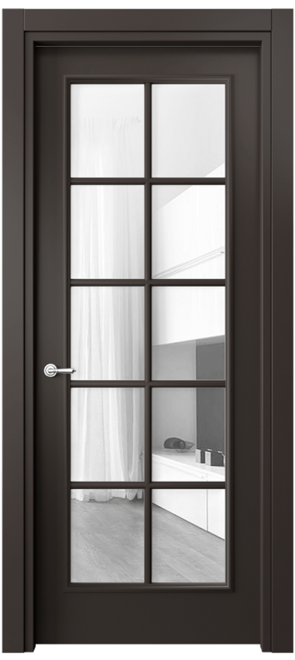 Дверь межкомнатная Paris 8102 Матовый антрацит Прозрачное стекло Гладкий наличник МАН Цена 76999 ₽ Наличники уже входят в базовый комплект. Фабрика дверей Волховец 8 (800) 551 43 19 Межкомнатная дверь Paris 8102 Матовый антрацит Прозрачное стекло Цена 76999 ₽| Volhovec