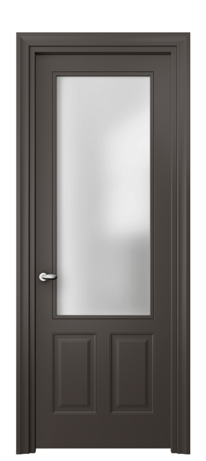 Межкомнатная дверь Esse 8522 Матовый антрацит Сатинированное стекло Цена 62730 ₽ | Volhovec