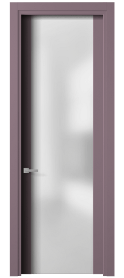 Межкомнатная дверь Planum 4114 Матовый белоснежный Сатинированное стекло Цена 81060 ₽ | Volhovec