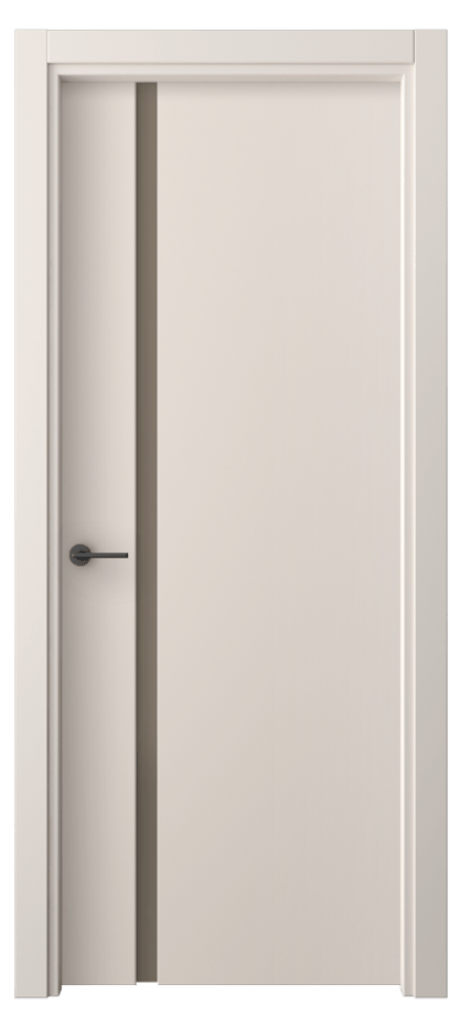 Межкомнатная дверь Фридом 4222 ПЭТ пудровый бежевый Сатинированное бронзовое стекло, триплекс Цена 33340 ₽ | Volhovec