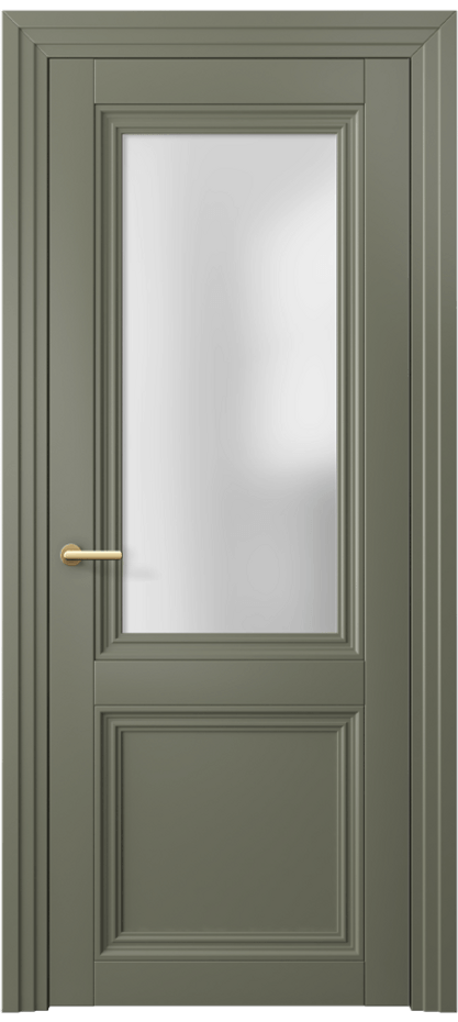 Дверь межкомнатная Центро 2524 Матовый оливковый тёмный Сатинированное стекло Каскадный наличник МОТ Цена 65310 ₽ Наличники уже входят в базовый комплект. Фабрика дверей Волховец 8 (800) 551 43 19 Межкомнатная дверь Центро 2524 Матовый оливковый тёмный Сатинированное стекло Цена 65310 ₽ | Volhovec