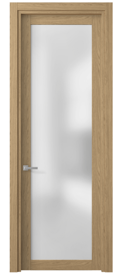 Межкомнатная дверь Планум 2102 Жемчужный дуб Сатинированное стекло Цена 30160 ₽ | Volhovec