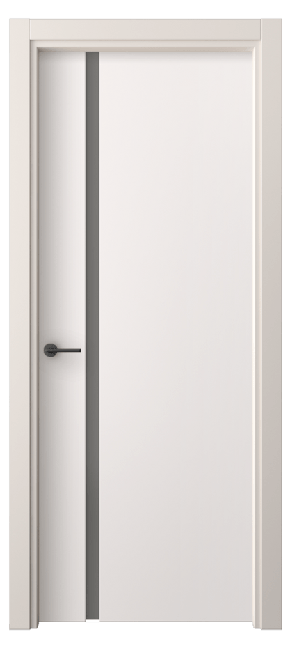 Межкомнатная дверь Freedom 4222 ПЭТ кремово-серый Сатинированное серое стекло, триплекс Цена 40420 ₽ | Volhovec