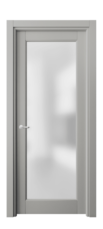 Межкомнатная дверь Toscana Litera 6300 Бук нейтральный серый Сатинированное стекло Цена 99330 ₽ | Volhovec