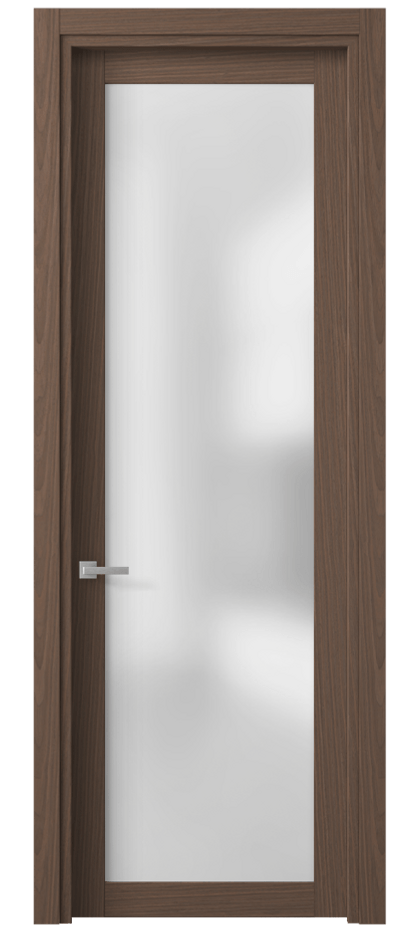 Межкомнатная дверь Planum 2102 Дуб кофейный Сатинированное стекло Цена 61320 ₽ | Volhovec