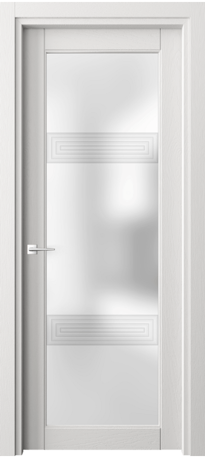 Межкомнатная дверь Ego 6112 Дуб светло-серый Сатинированное стекло "3D" Цена 128730 ₽ | Volhovec