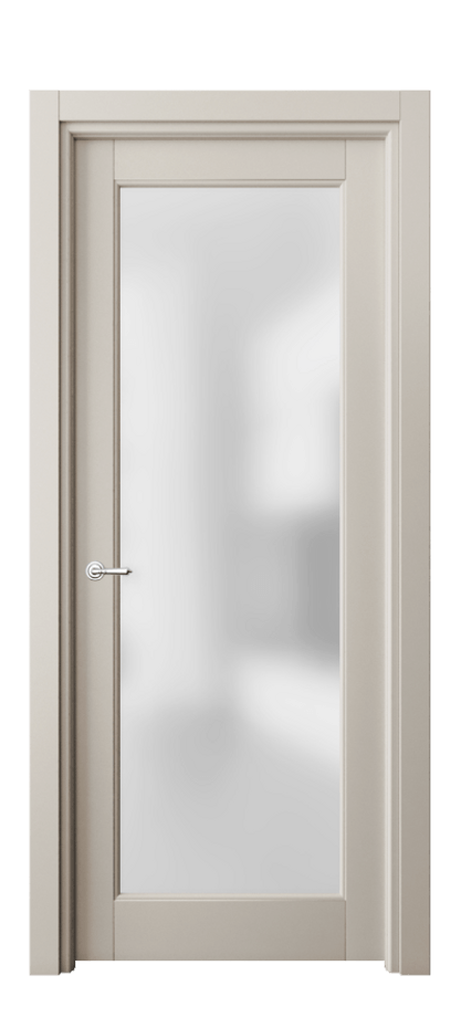 Межкомнатная дверь Toscana Rombo 6300 Бук светло-бежевый Сатинированное стекло Цена 99330 ₽ | Volhovec