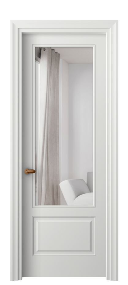 Межкомнатная дверь Esse 8542 Матовый светло-серый Двустороннее зеркало, триплекс Цена 75910 ₽ | Volhovec