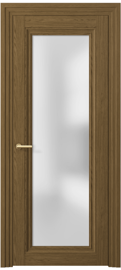 Межкомнатная дверь Центро 2502 Торфяной дуб Сатинированное стекло Цена 45180 ₽ | Volhovec