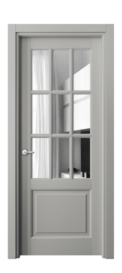 Межкомнатная дверь Toscana Grigliato 6312 Бук нейтральный серый Двустороннее зеркало, триплекс Цена 123060 ₽ | Volhovec