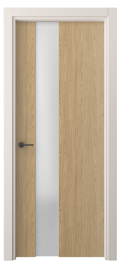 Межкомнатная дверь Freedom 4224 Жемчужный дуб Сатинированное стекло Цена 42840 ₽ | Volhovec