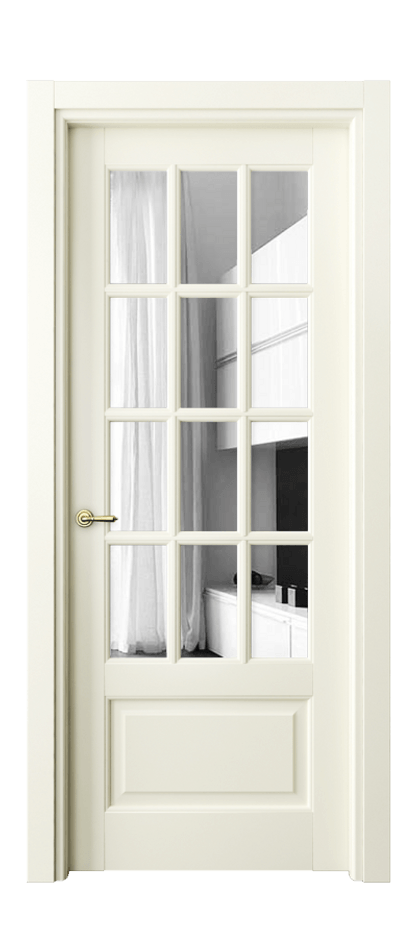 Межкомнатная дверь Toscana Grigliato 6313 Бук молочно-белый Двустороннее зеркало, триплекс Цена 123060 ₽ | Volhovec