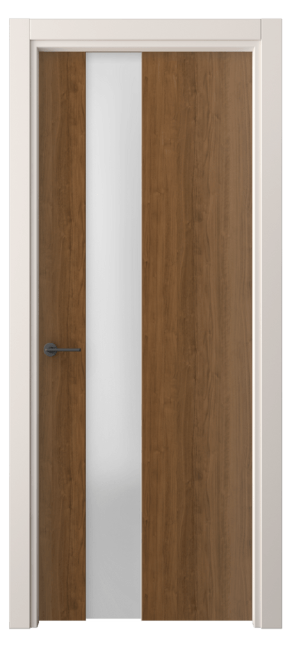 Межкомнатная дверь Freedom 4224 Лесной орех Сатинированное стекло Цена 42840 ₽ | Volhovec