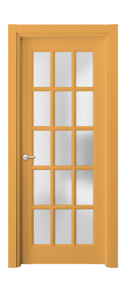 Межкомнатная дверь Toscana Grigliato 6311 Бук белоснежный Сатинированное стекло Цена 155920 ₽ | Volhovec