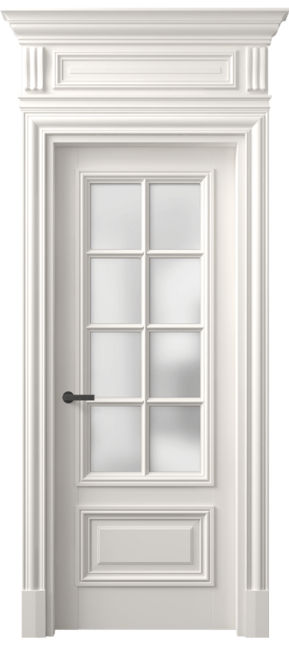 Межкомнатная дверь Antique 7316 Бук пудровый белый Сатинированное стекло Цена 181550 ₽ | Volhovec