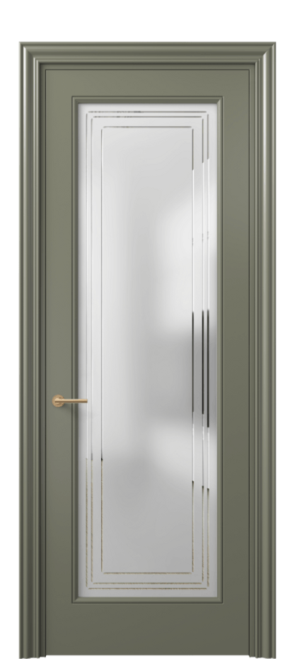 Дверь межкомнатная Маскот 8400 Матовый оливковый тёмный Сатинированное стекло с гравировкой "Грани", триплекс Фигурный наличник МОТ Цена 70170 ₽ Наличники уже входят в базовый комплект. Фабрика дверей Волховец 8 (800) 551 43 19 Межкомнатная дверь Маскот 8400 Матовый оливковый тёмный Сатинированное стекло с гравировкой "Грани", триплекс Цена 70170 ₽ | Volhovec