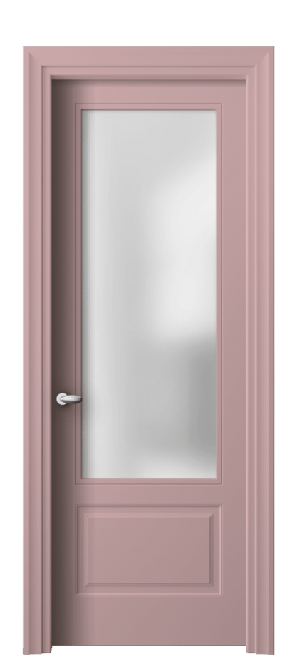 Межкомнатная дверь Esse 8542 Матовый белоснежный Сатинированное стекло Цена 81650 ₽ | Volhovec