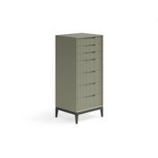 Комод Velvet 7 ящиков Матовый оливковый тёмный