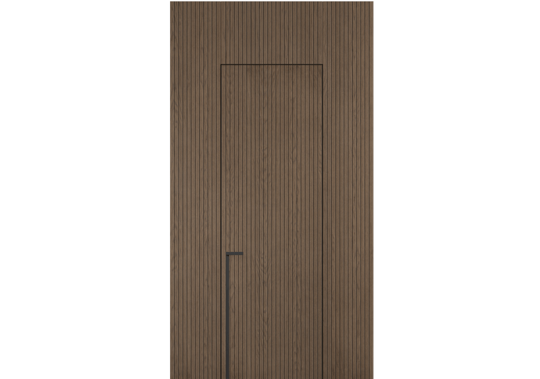 Панели для отделки стен Стеновая панель Фрезерованные Дуб серый матовый. Цвет Дуб серый матовый. Материал Шпон Naturwood. Коллекция Фрезерованные. Картинка.