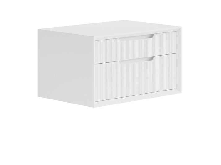 Мебель Тумба подвесная прикроватная Velvet 2 ящика. Цвет Матовый белоснежный. Материал Гладкая эмаль. Коллекция Тумба подвесная прикроватная Velvet 2 ящика. Фото. Мебель Тумба подвесная прикроватная Velvet 2 ящика. Цвет Матовый белоснежный. Материал Гладкая эмаль. Коллекция Тумба подвесная прикроватная Velvet 2 ящика. Картинка.