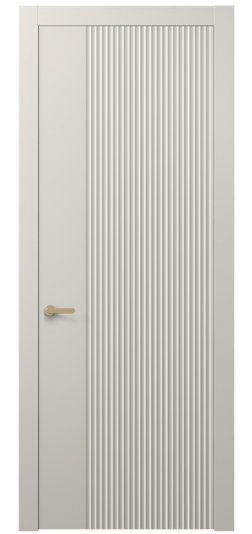 Дверь межкомнатная АКП 8643 МОС. Цвет Матовый облачно-серый. Материал Гладкая эмаль. Коллекция Альба. Картинка.