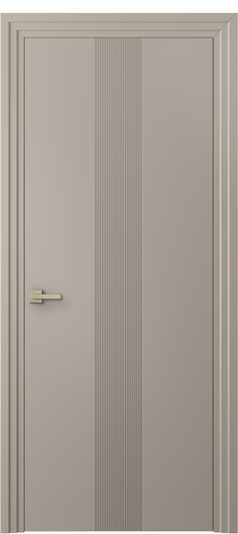 Дверь межкомнатная 8042 МБСК. Цвет Матовый бисквитный. Материал Гладкая эмаль. Коллекция Линия. Картинка.