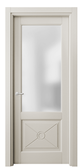 Дверь межкомнатная 6362 МОС САТ. Цвет Матовый облачно-серый. Материал Гладкая эмаль. Коллекция Тоскана Литера. Картинка.