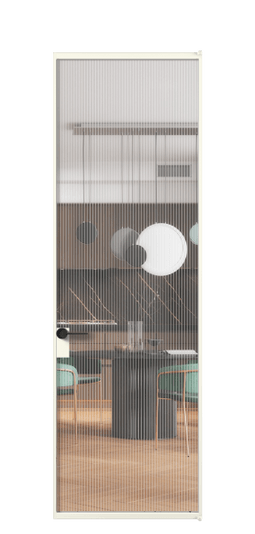 Дверь межкомнатная АЛПЛ040.01 Moru АЖМ. Цвет Алюминий жемчужный. Материал Алюминий в эмали. Коллекция Формато. Картинка.