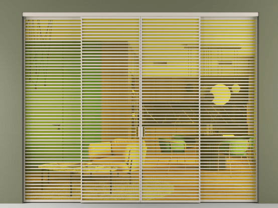 Алюминевая перегородка АЛПР 040.07_АСБЖ_ПРОЗ ЖЕЛ_new. Цвет Алюминий светло-бежевый. Материал Алюминий в эмали. Коллекция Перегородка Формато внутри проёма 4 створки. Фото. Алюминевая перегородка АЛПР 040.07_АСБЖ_ПРОЗ ЖЕЛ_new. Цвет Алюминий светло-бежевый. Материал Алюминий в эмали. Коллекция Перегородка Формато внутри проёма 4 створки. Картинка.