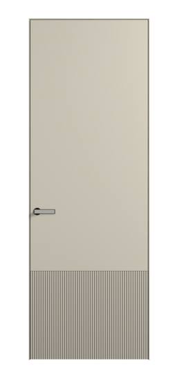 Дверь межкомнатная АКП 8202 МБСР. Цвет Матовый бежево-серый. Материал Гладкая эмаль. Коллекция Velvet. Картинка.