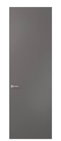Дверь межкомнатная ПУ 0010 - planum МКЛС Матовый классический серый. Цвет Матовый классический серый. Материал Гладкая эмаль. Коллекция Планум. Картинка.