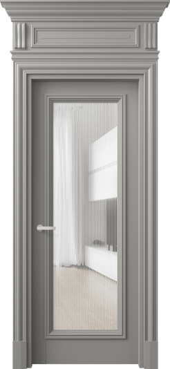 Дверь межкомнатная 7300 БНСР DUNE. Цвет Бук нейтральный серый. Материал Массив бука эмаль. Коллекция Antique. Картинка.