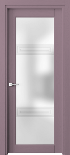 Дверь межкомнатная 6112 Пастельно-фиолетовый RAL 4009 3D. Цвет RAL Пастельно-фиолетовый RAL 4009. Материал Массив дуба эмаль. Коллекция Ego. Картинка.