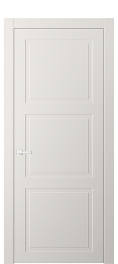 Дверь межкомнатная АКП 8003 МПБЛ. Цвет Матовый пудровый белый. Материал Гладкая эмаль. Коллекция Нео Классик. Картинка.