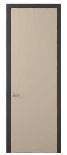 Дверь межкомнатная 0010 ПЭСБ. Цвет ПЭТ светло-бежевый. Материал ПЭТ. Коллекция Planum. Картинка.