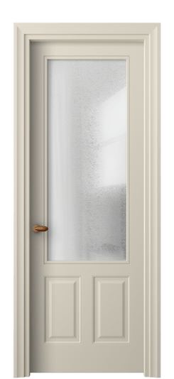 Дверь межкомнатная 8522 МБСР LED. Цвет Матовый бежево-серый. Материал Гладкая эмаль. Коллекция Эссе. Картинка.
