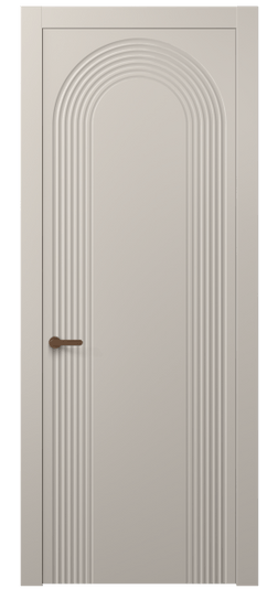 Дверь межкомнатная 8648 МСБЖ. Цвет Матовый светло-бежевый. Материал Гладкая эмаль. Коллекция Alba. Картинка.