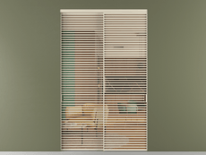 Перегородка Formato внутри проёма двустворчатая