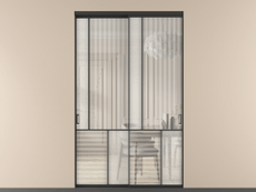 Перегородка Mosaic внутри проёма двустворчатая